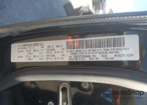 2013 Ram 1500 Laramie from USA, damaged, VIN 1C6RR7NT2DS506066